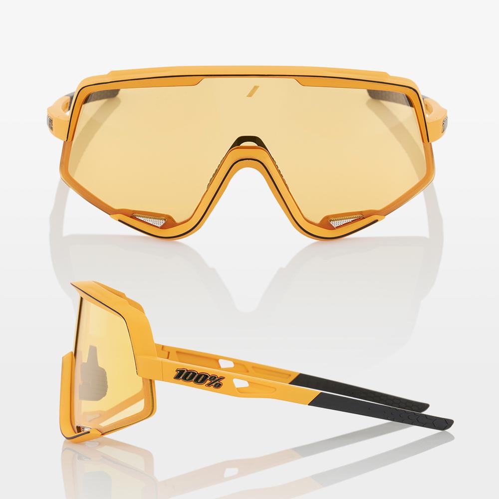 100% Glendale Sunglasses - Soft Tact Mustard (Yellow Lens) - CCACHE