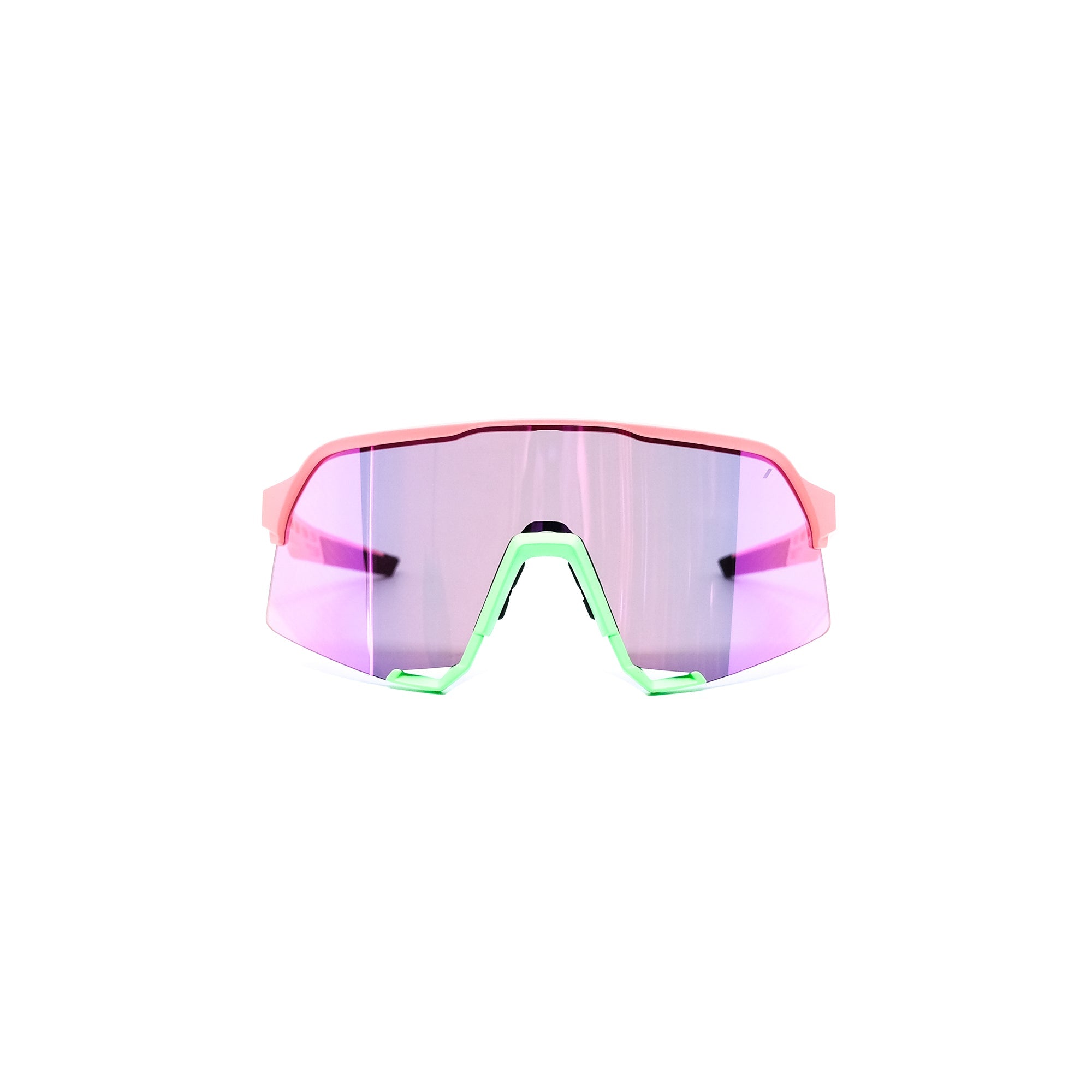 100-s3-sunglasses-matte-neon-pink-purple-mirror-lens-front