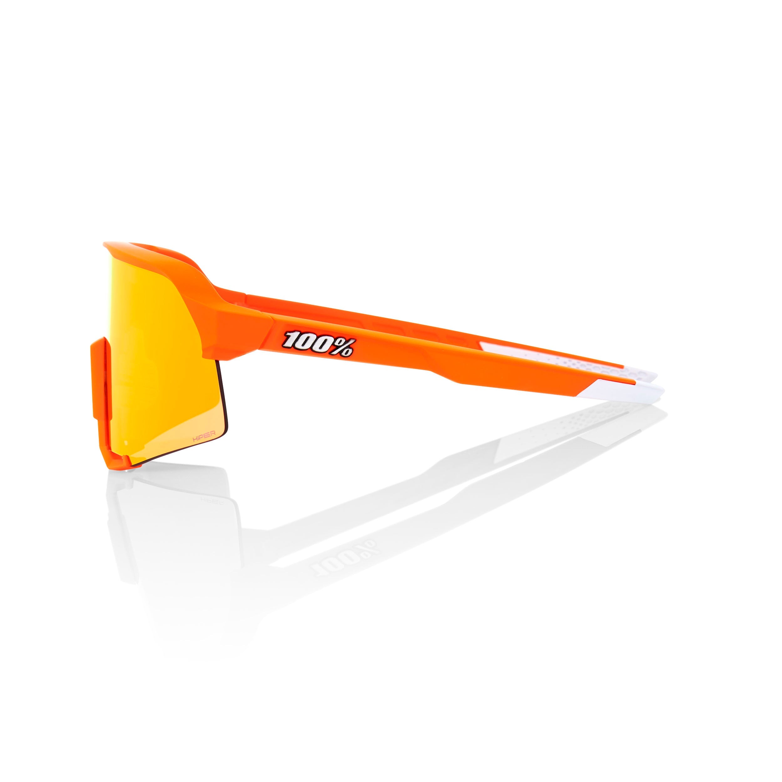 100% S3 Sunglasses - MVDP Limited Edition Neon Orange (HiPER Red) - CCACHE