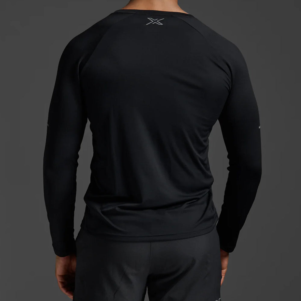 2xu-aero-long-sleeve-black-silver-reflective