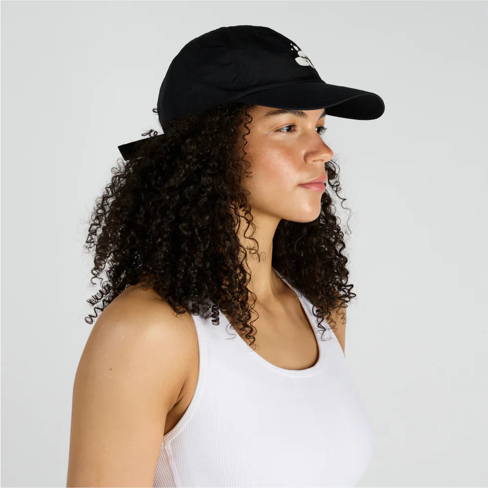 Bandit Nylon Dad Hat - Abstract Runner - Black