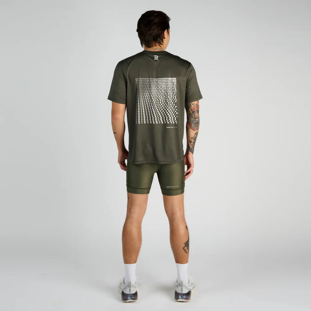 Bandit Drift "Into the Distance" Performance Tee - Olive