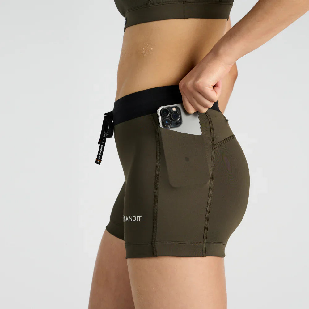 Bandit Stamina 3" Women's Compression Shorts - Olive