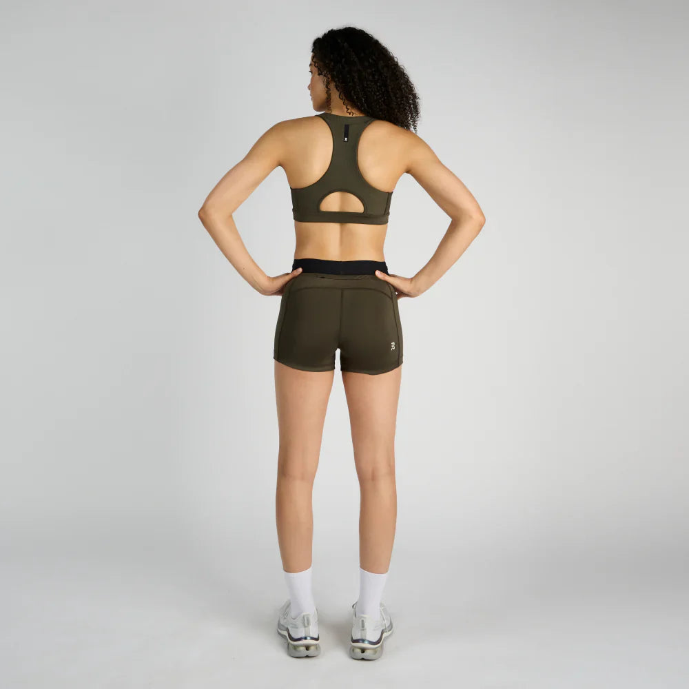 Bandit Stamina 3" Women's Compression Shorts - Olive