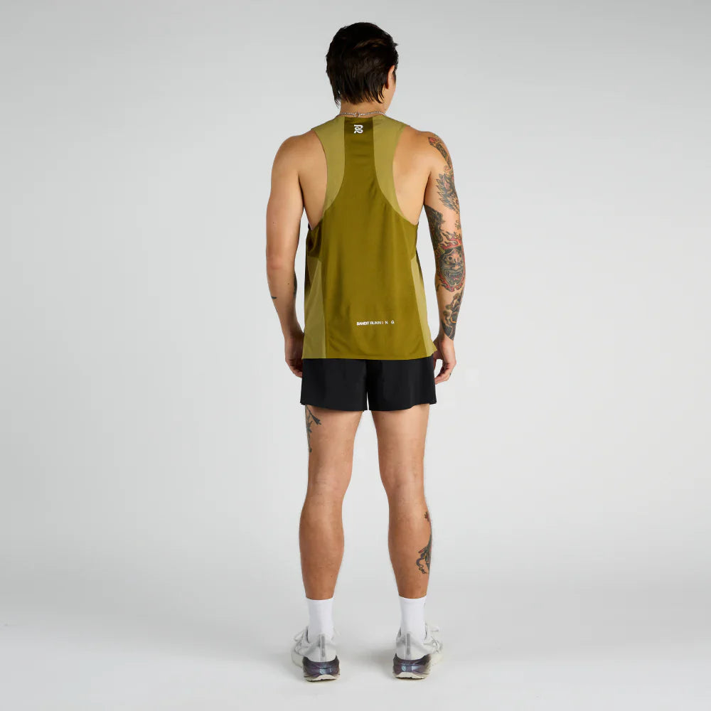 Bandit Vento Performance Singlet Pieced - Manzanilla Moss