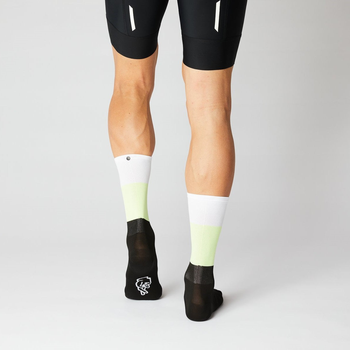 Fingerscrossed #11_07 Blocks Socks (White/Neon/Black)