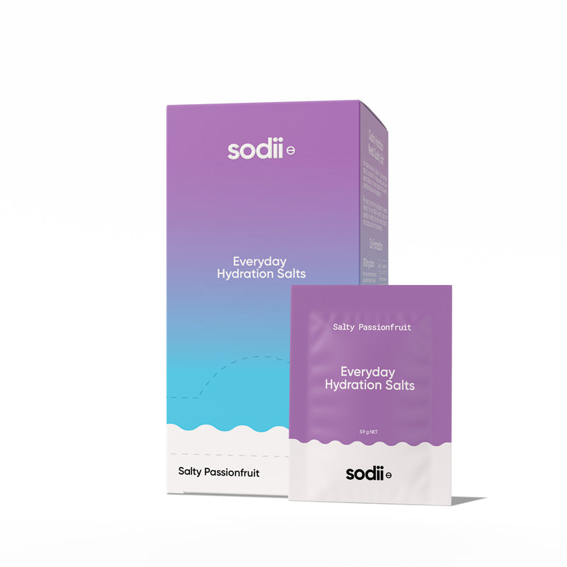 Sodii Everyday Hydration Salts Sachet - Salty Passionfruit